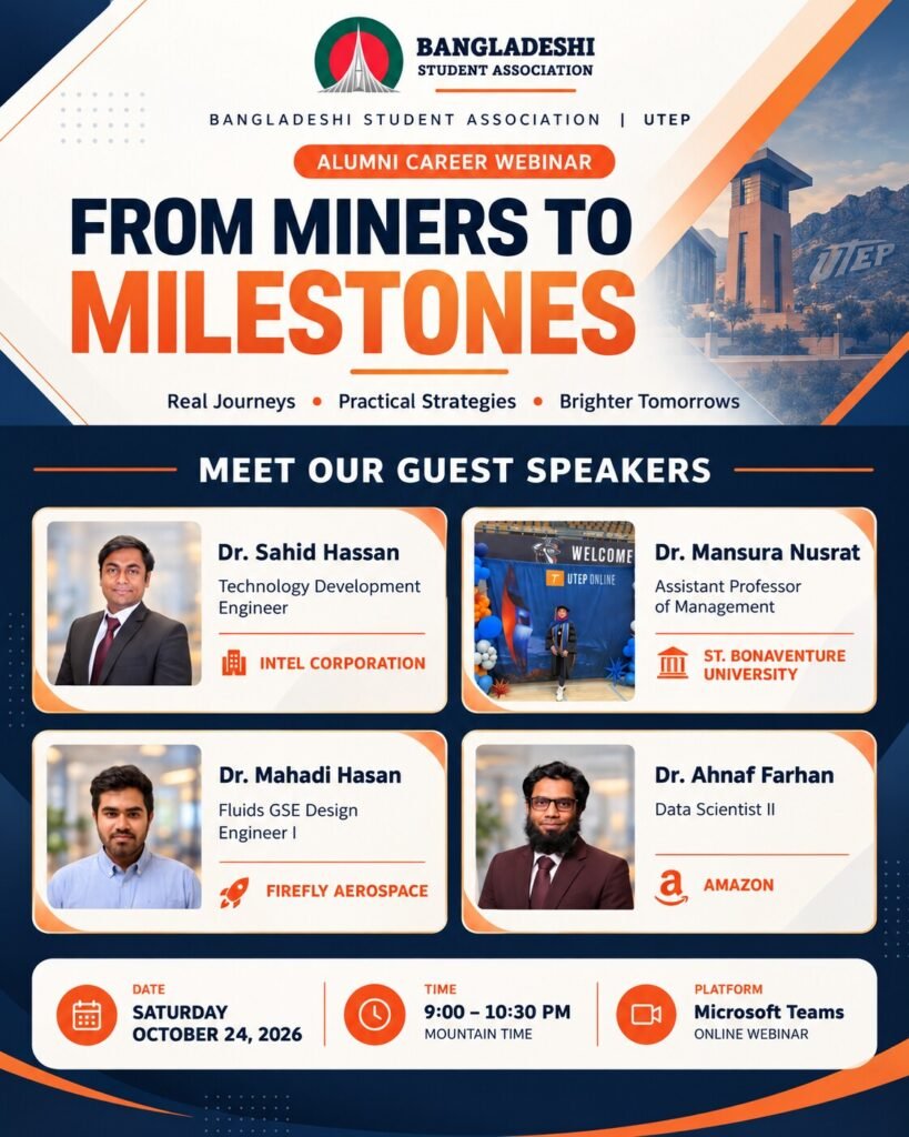 From Miners to Milestones — Alumni Career Webinar